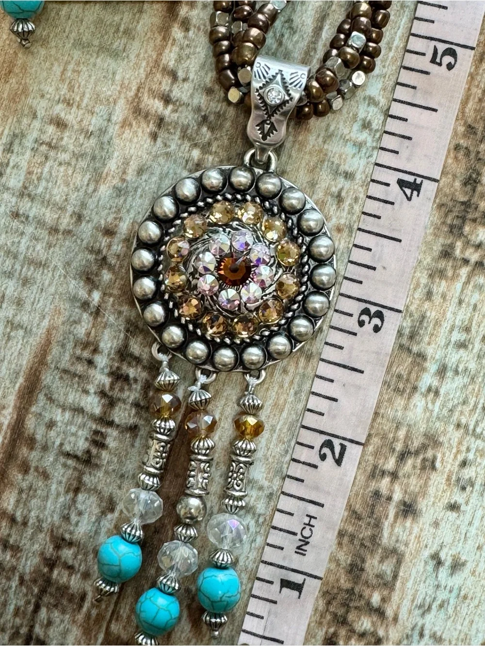 🆕 Women’s Western Necklace & Earrings Set | #B18